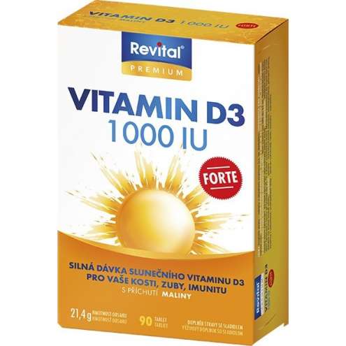 REVITAL Vitamin D3 Forte 1000 IU - Витамин D3 форте 90 таблеток